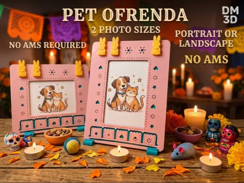 Huisdier Ofrenda / Herinneringsfotolijst (Zonder AMS)