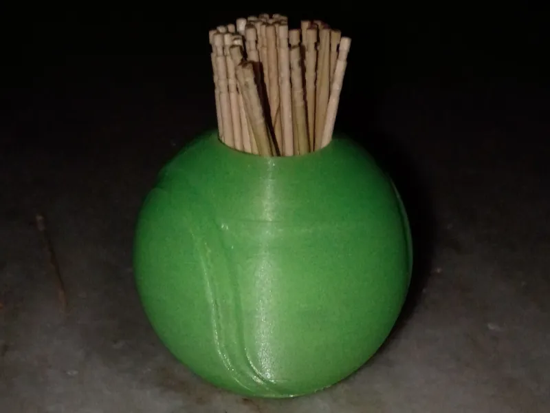 tennis ball toothpick holder