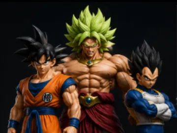 Dragon ball Z Goku, Vegeta, Broly