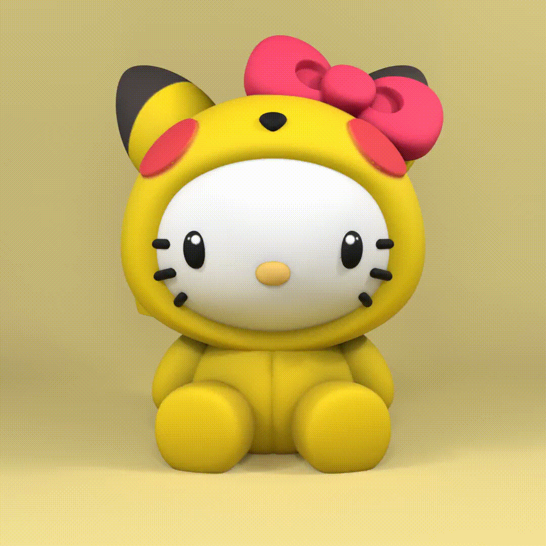 hello kitty pikachu costume