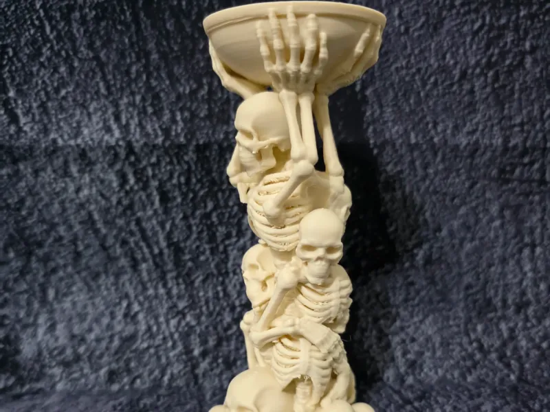 Skeleton Candle Holder