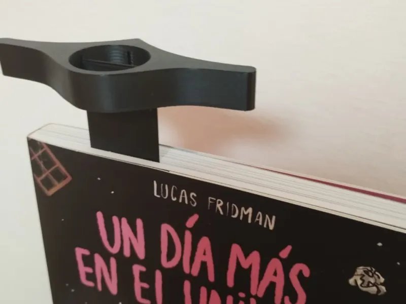 2 in 1 - Bladwijzer en Eénhandige Boekvasthouder