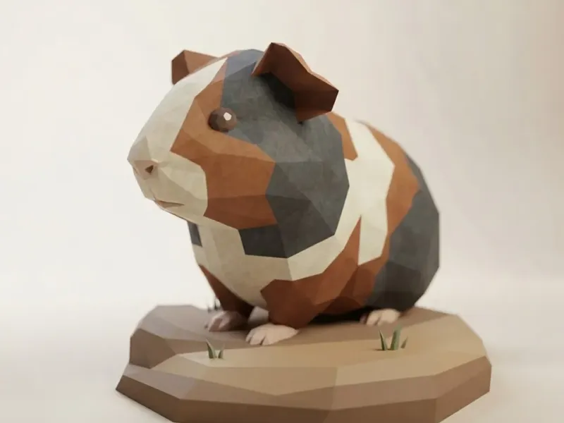 Low Poly Guinea Pig