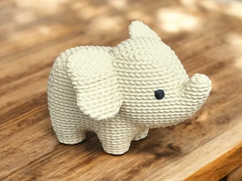 knitted elaphant