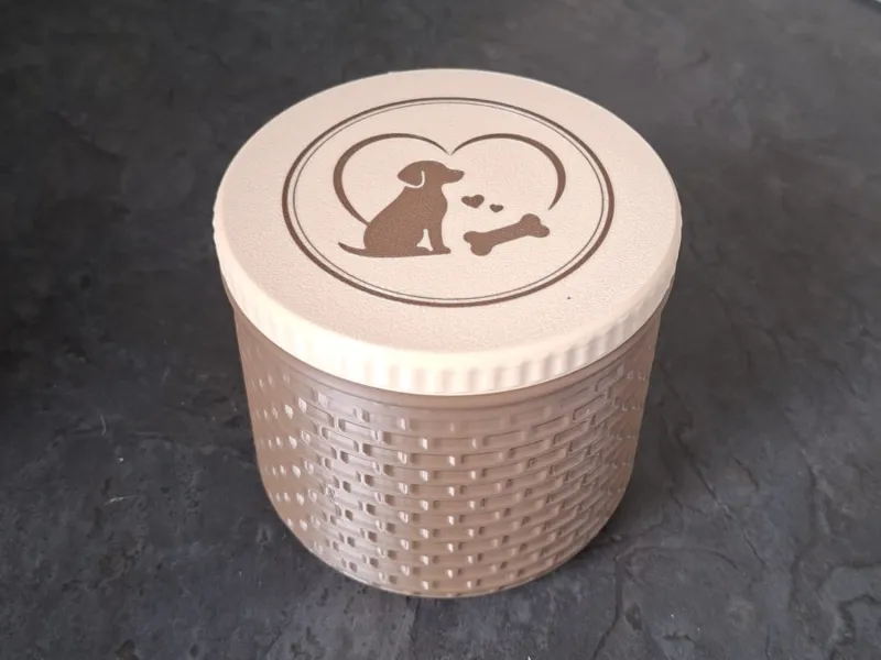 Pawfect Treat Keeper – Caja de Almacenamiento de Premios para Perros