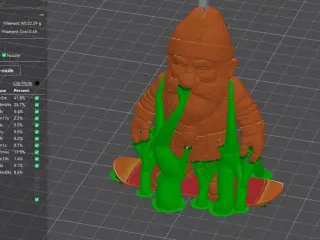 Snowboard Garden Gnome