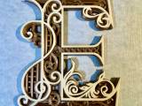 Decorated letters E-F-G-H  - 2/7-0