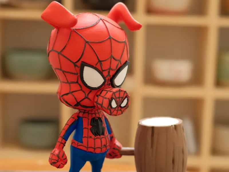 🕷️ Spider-Ham (Peter Porker) - Múltiplas Partes / 3MF/ SEM AMS