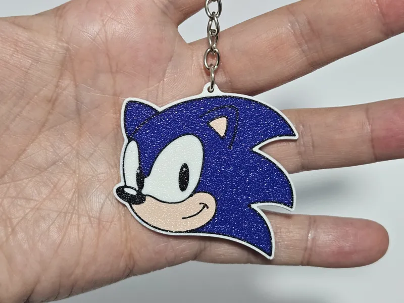 Sonic Reversible Keychain - Optimized