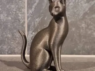 Elegant figurine of a sitting cat