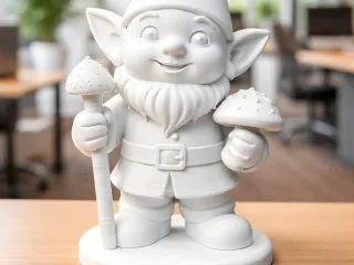 Modern Office Gnome – Clean Minimalist Decoration