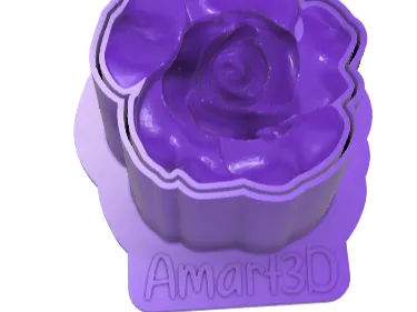 Éjecteur de Brigadeiro Rose 3D - Éjecteur de Brigadeiro Rose / Cut