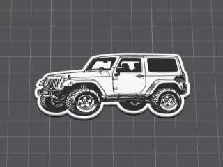 Jeep 4x4 Off-Road Keychain