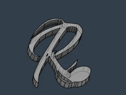 R - BLACK ROSE FONT