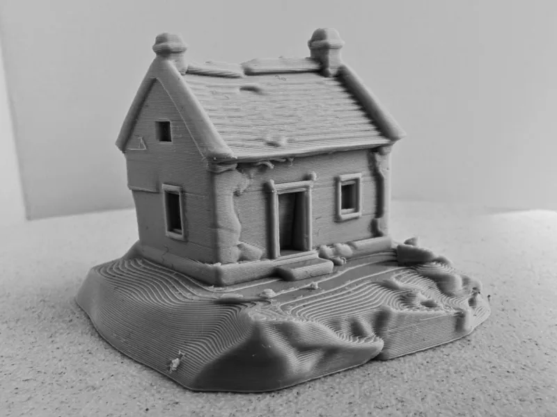 Ruined House Miniature