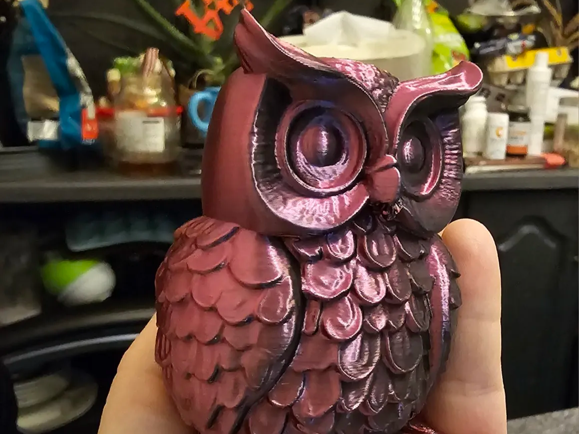 Owl Figurine - Miniatures - PLA - 3D printed product - фото 2