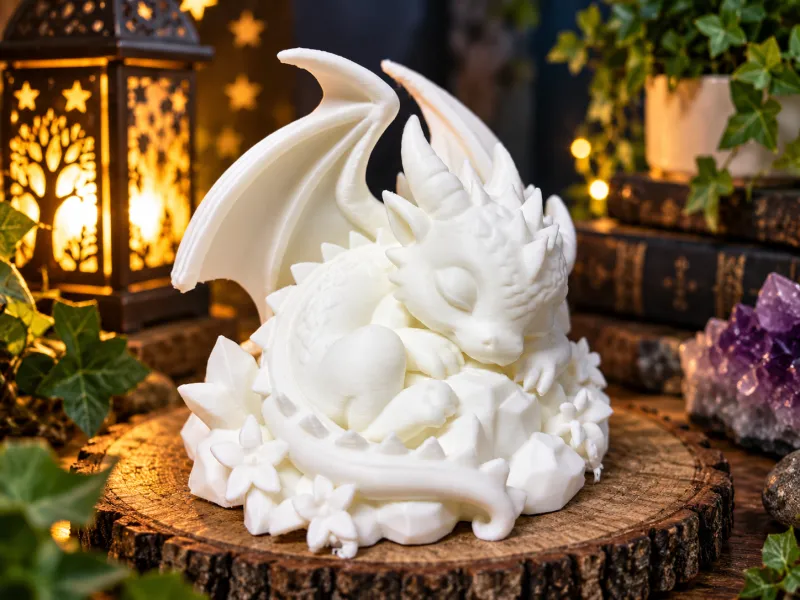 Draghetto Dormiente – Decorazione Fantasy Magica