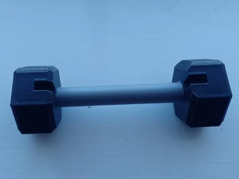 big Dumbell business card holder