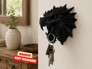 DRAGO - KEAY HANGER 🐉 - DRAGON HEAD KEY ORGANIZER