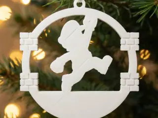 christmas mario ornament