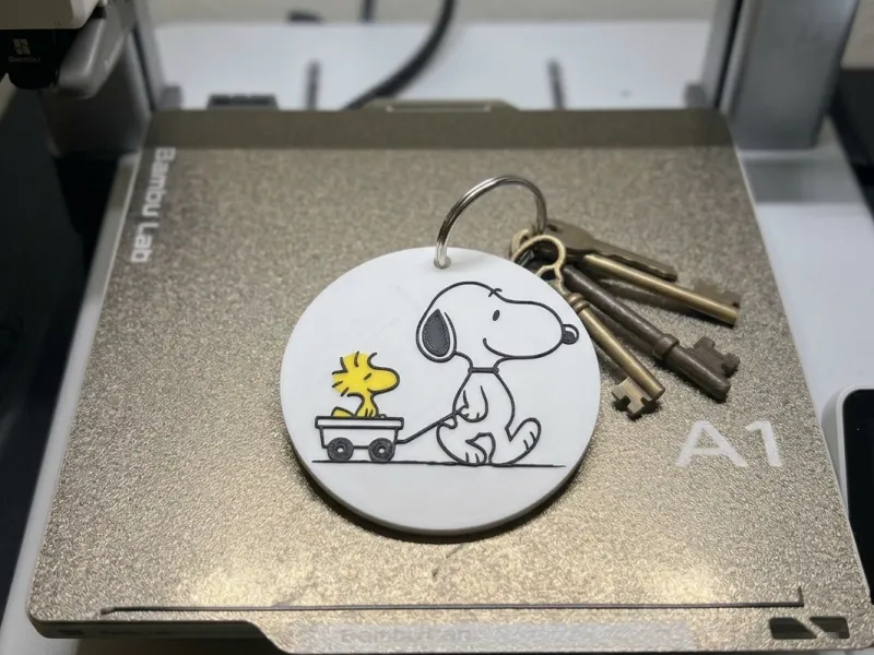 llavero snoopy y emilio