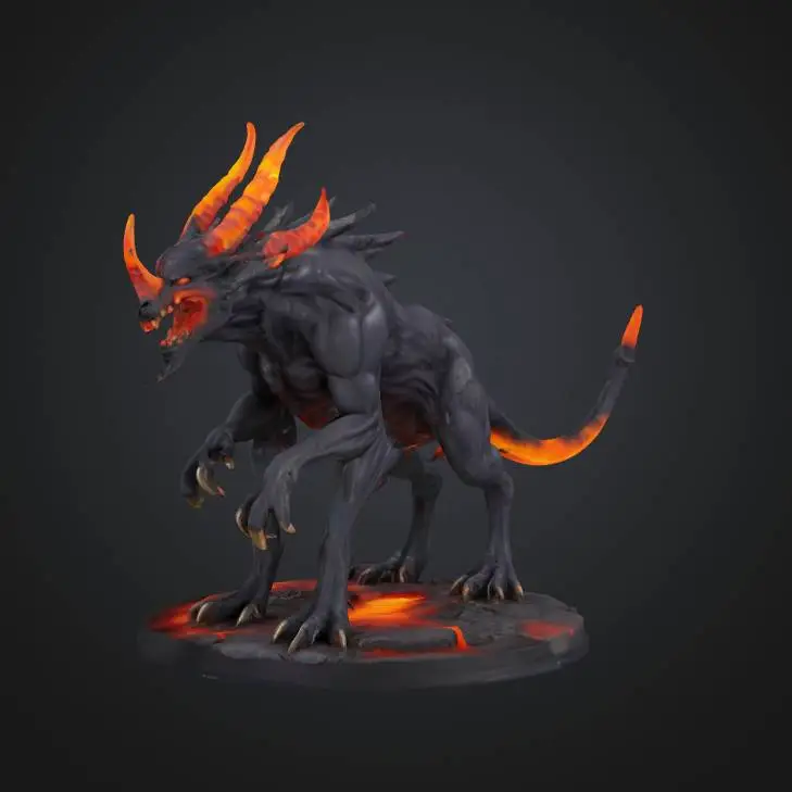 infernal demonic hellhound game rpg