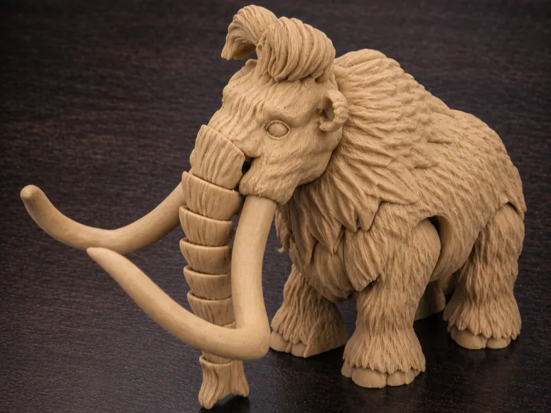 ARTICULATED SHAGGY MAMMOTH SINGLE COLOR