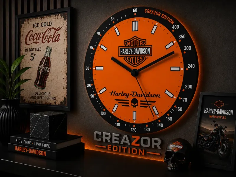 Harley Davidson Wanduhr - Creazor Edition