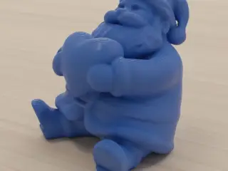 Santa Holding Heart