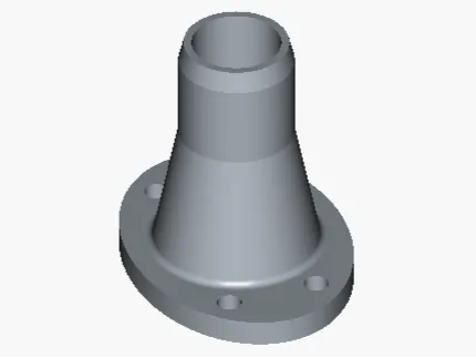 Flange para descarga de bomba de vácuo