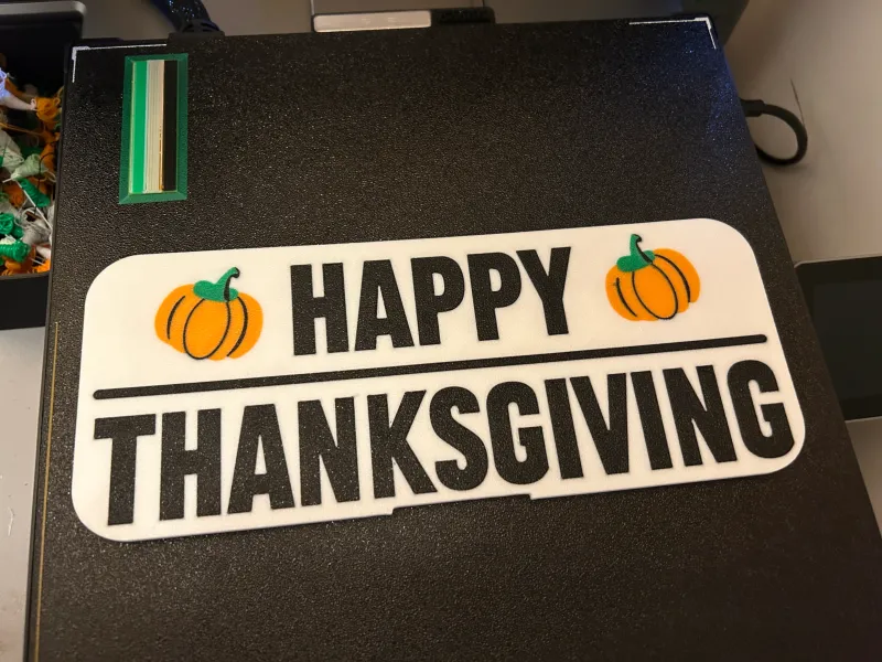 Panel decorativo de Feliz Día de Acción de Gracias