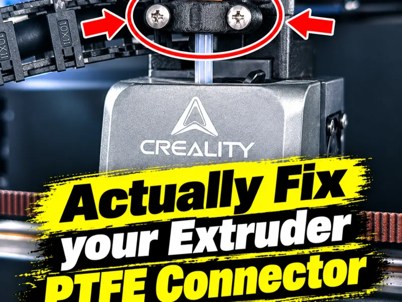 CONSERTE DE VERDADE o seu Extrusor! Suporte Rotativo PTFE com Rolamento K2