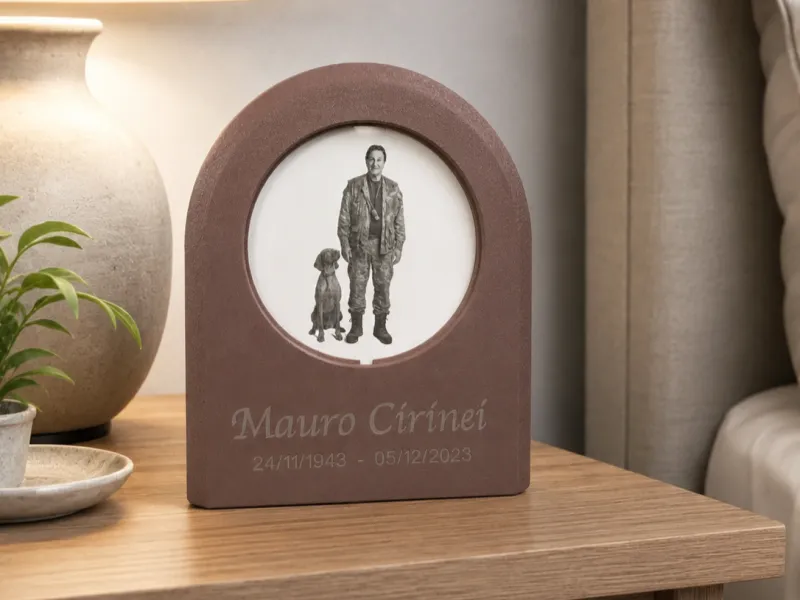 LED Memorial Stand for Ø100mm Acrylic Disc - Light Memorial