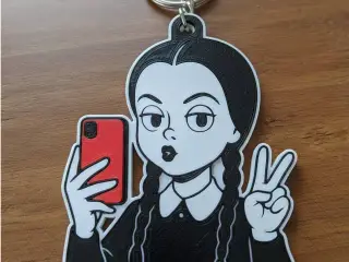 Keychain - Wednesday Adams - stl/3mf
