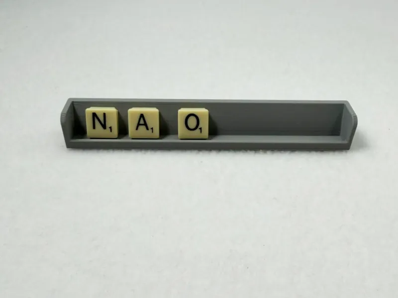 Scrabble tile stand