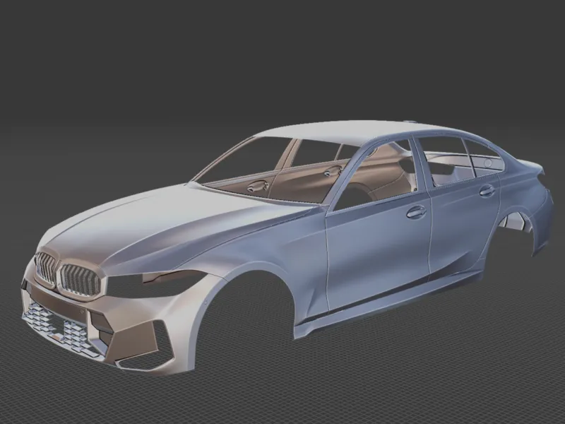 2022 BMW 3 Series Sedan Body STL