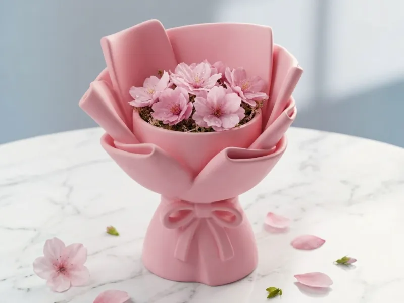flower vase - bouquet shape