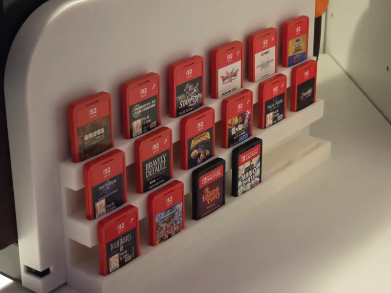 Suporte para cartuchos de jogos Switch 1/2 - Para dock ou outra superfície