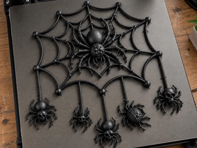 Spider Web Wall Decor STL | Halloween 3D Print