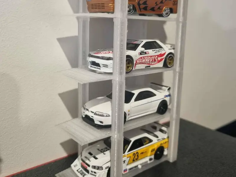 Hot wheels lift style stacker display