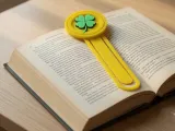 3D Printed Clover Bookmark - Lucky Reader Clip-0