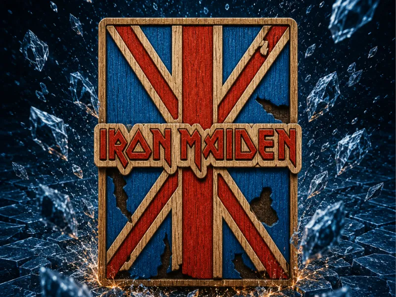 Iron Maiden logo (3mf colored 100×150) plate