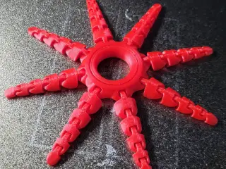Articulated Octopus Ring – Flexible Fidget 3D Print STL