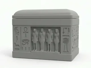 Egyptian chest canopy