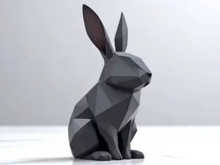 Low-Poly-Hasen