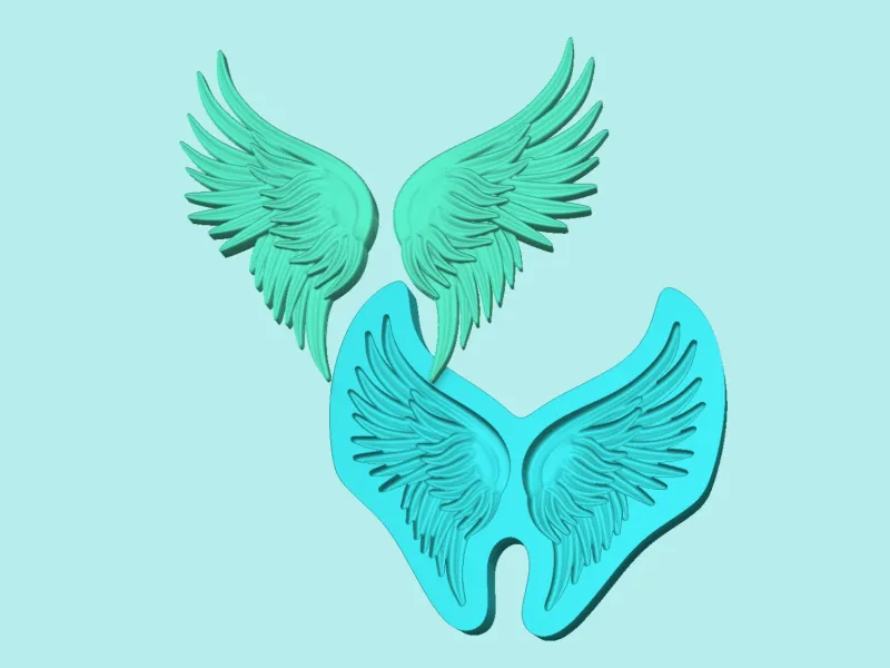 Wing Mold F - Molding Maker Template