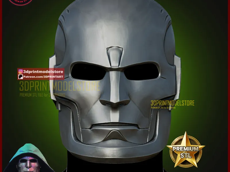 Doctor Doom Mask - Marvel Dr.Doom Cosplay Avengers Doomsday