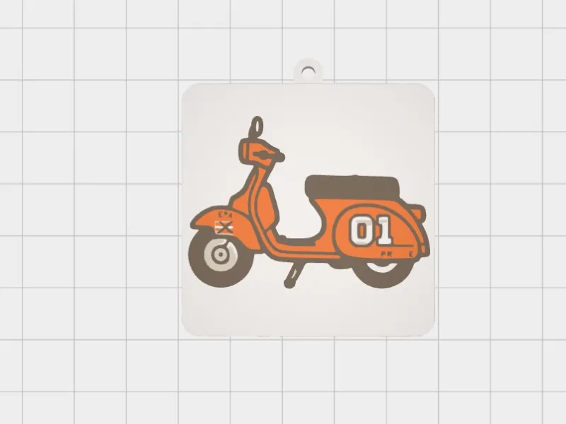 VESPA PIAGGIO PX  HAZARD LEE 01 KEYCHAIN