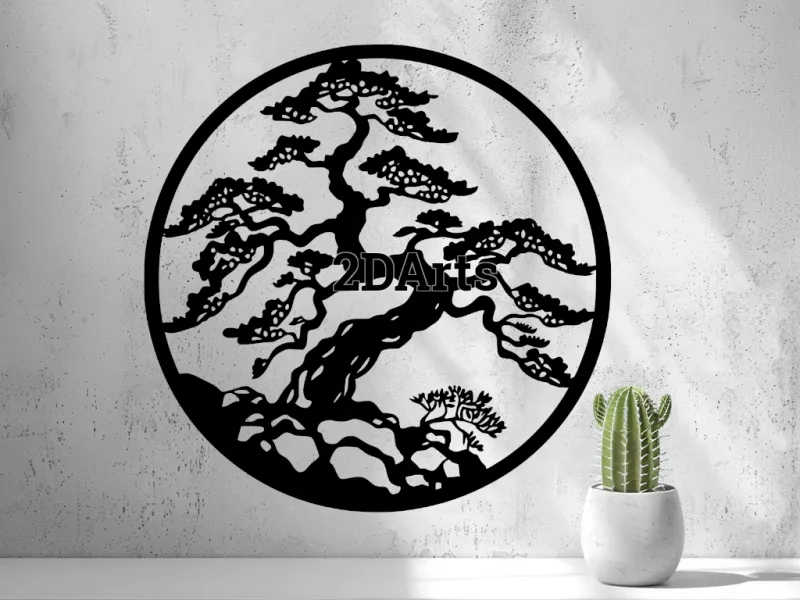 Bonsai 2D Wall Art