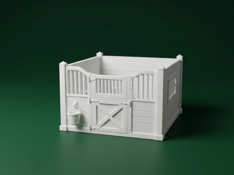 Miniatur-Pferdestallbox
